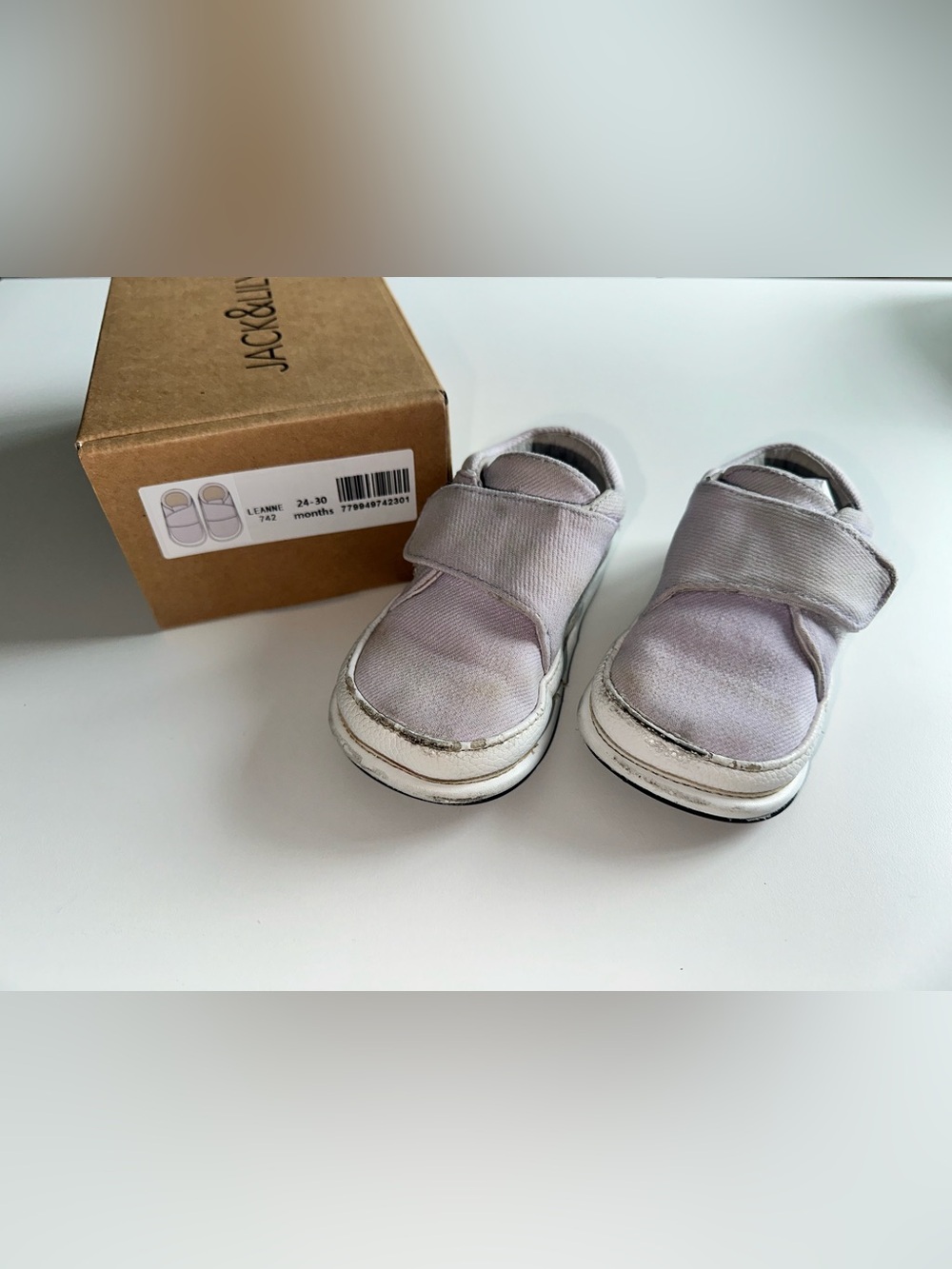 Lilac Canvas Velcro Sneakers 24-30 Months